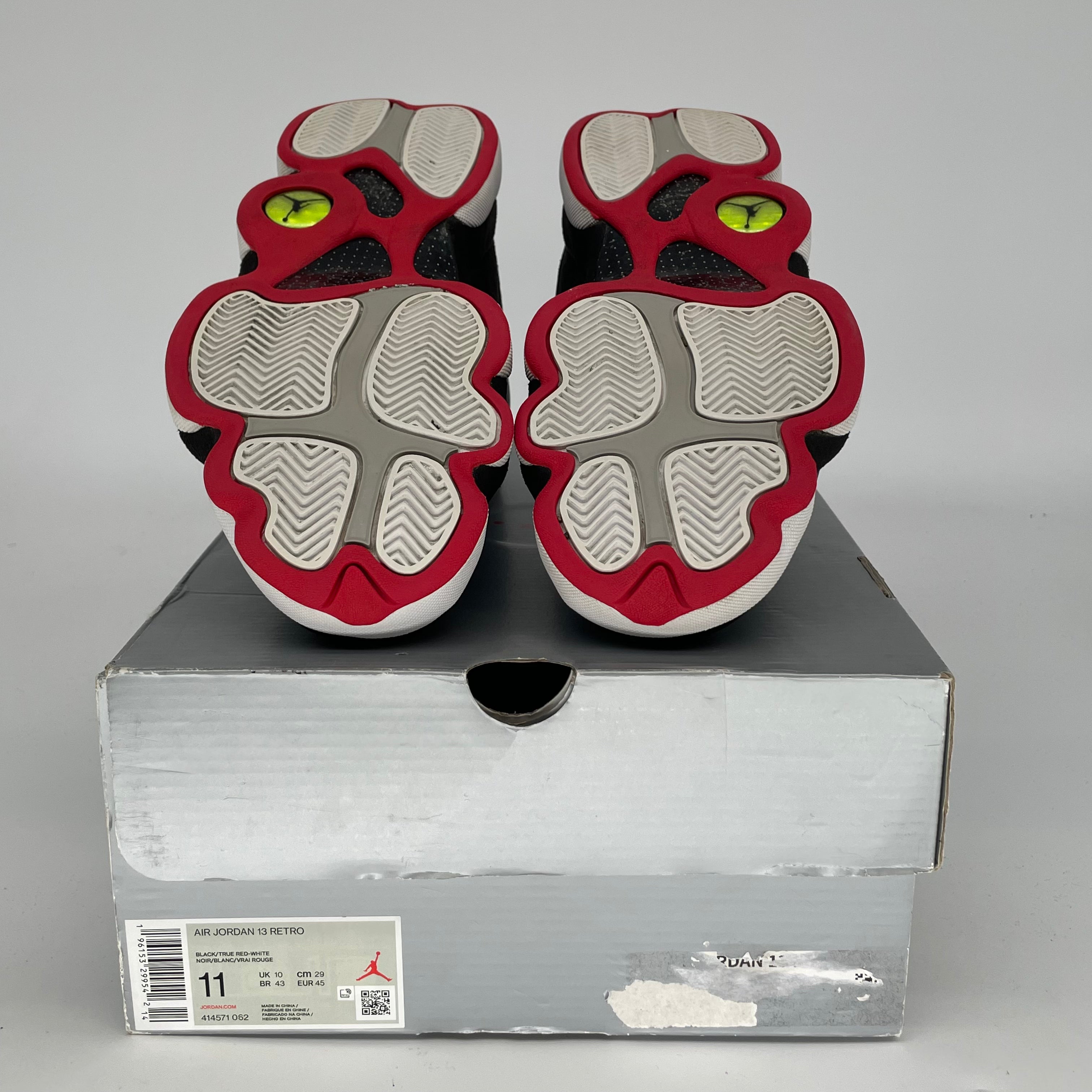 Original Air Jordan 13 Playoffs Basketball Shoes - Men's Size 11 (414571-062) | Retro Sneakers for Casual Wear & Street Style