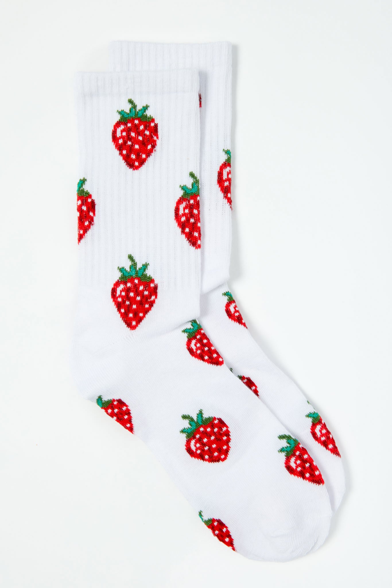 Strawberry Pattern Cute Cotton Ankle Socks for Women - Soft Breathable Comfortable Socks for Daily Wear, Gifts, and Casual Outfits