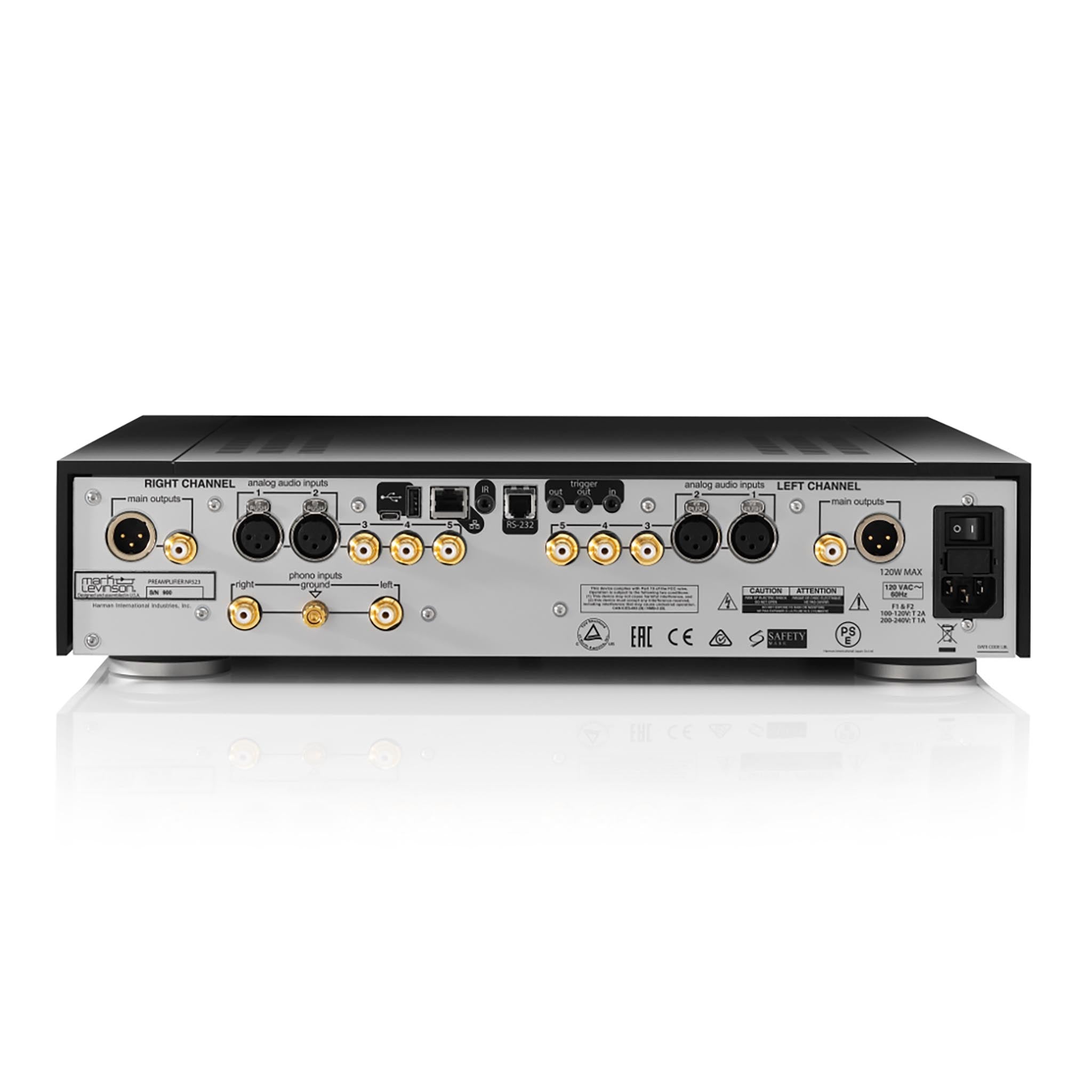Mark Levinson No523 Dual Mono Preamplifier - High-End Audio Preamplifier for Home Theater & Stereo Systems | Perfect for Audiophiles & Music Enthusiasts