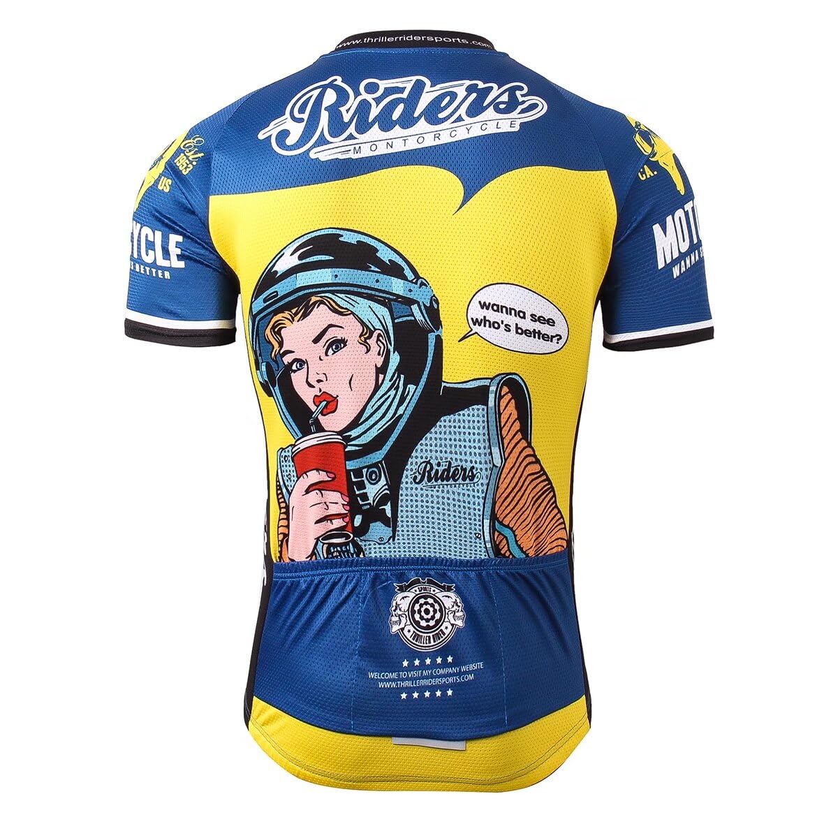 Men's Mountain Bike Short Sleeve Cycling Jersey - Breathable & Moisture-Wicking for Outdoor Sports & Motorcycle Riding | Perfect for Trail Riding, Road Cycling & Adventure Sports