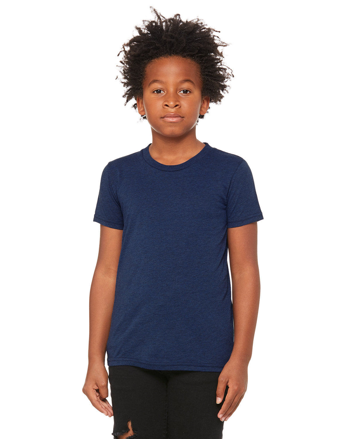 Bella + Canvas 3413Y Youth Triblend Short Sleeve T-Shirt - Soft Comfortable Kids Tee for School, Sports & Everyday Wear