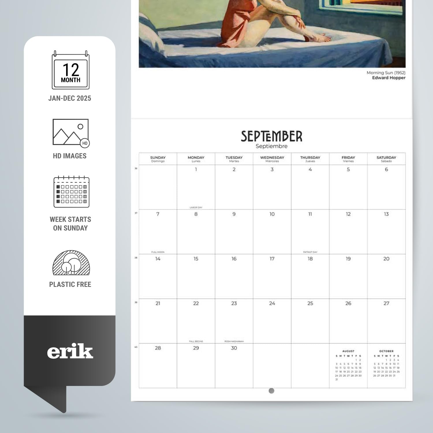 2025 Art Wall Calendar - 12