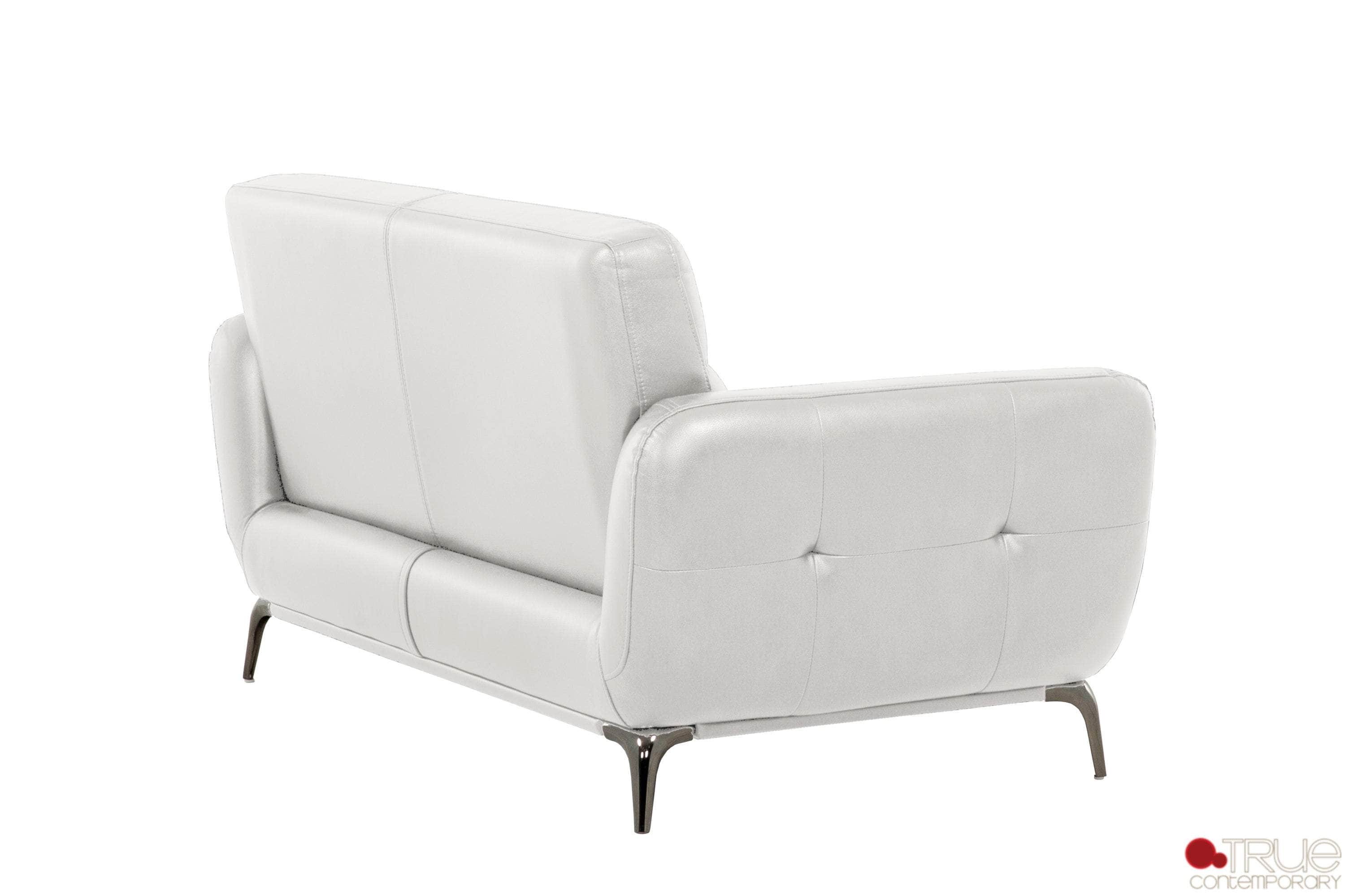 William 2-Piece Tufted Faux Leather Sofa & Loveseat Set - 2 Color Options | Modern Living Room Furniture for Small Spaces & Apartments