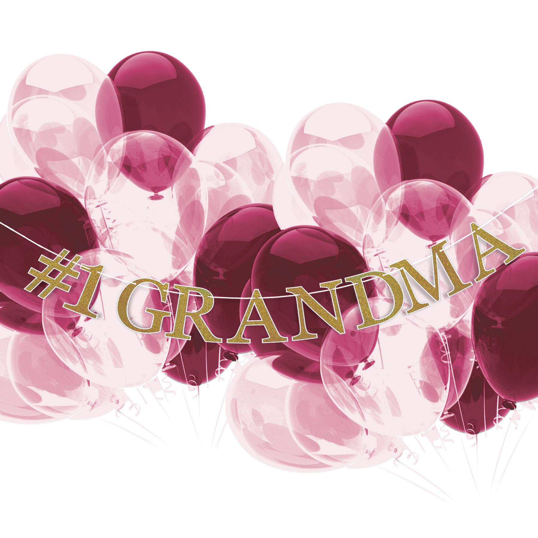 12 Pack Beistle Grandparent's Day #1 Grandma Streamers - Colorful Party Decorations for Grandparents Day Celebrations, Birthday Parties & Family Gatherings