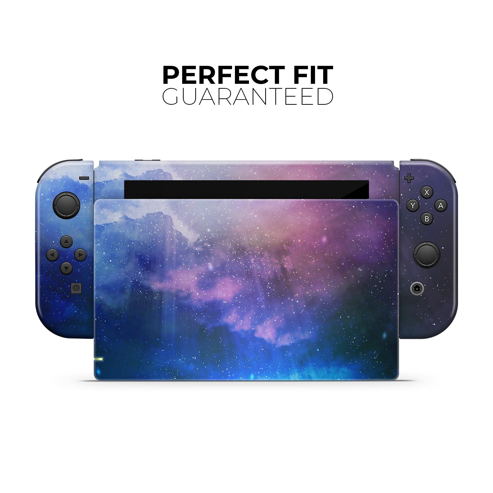 Nintendo Switch OLED Console & Joy-Con Skin Decal - Scratch-Resistant Removable Vinyl Wrap Cover with Space Light Rays Design - Perfect for Gaming Protection & Customization