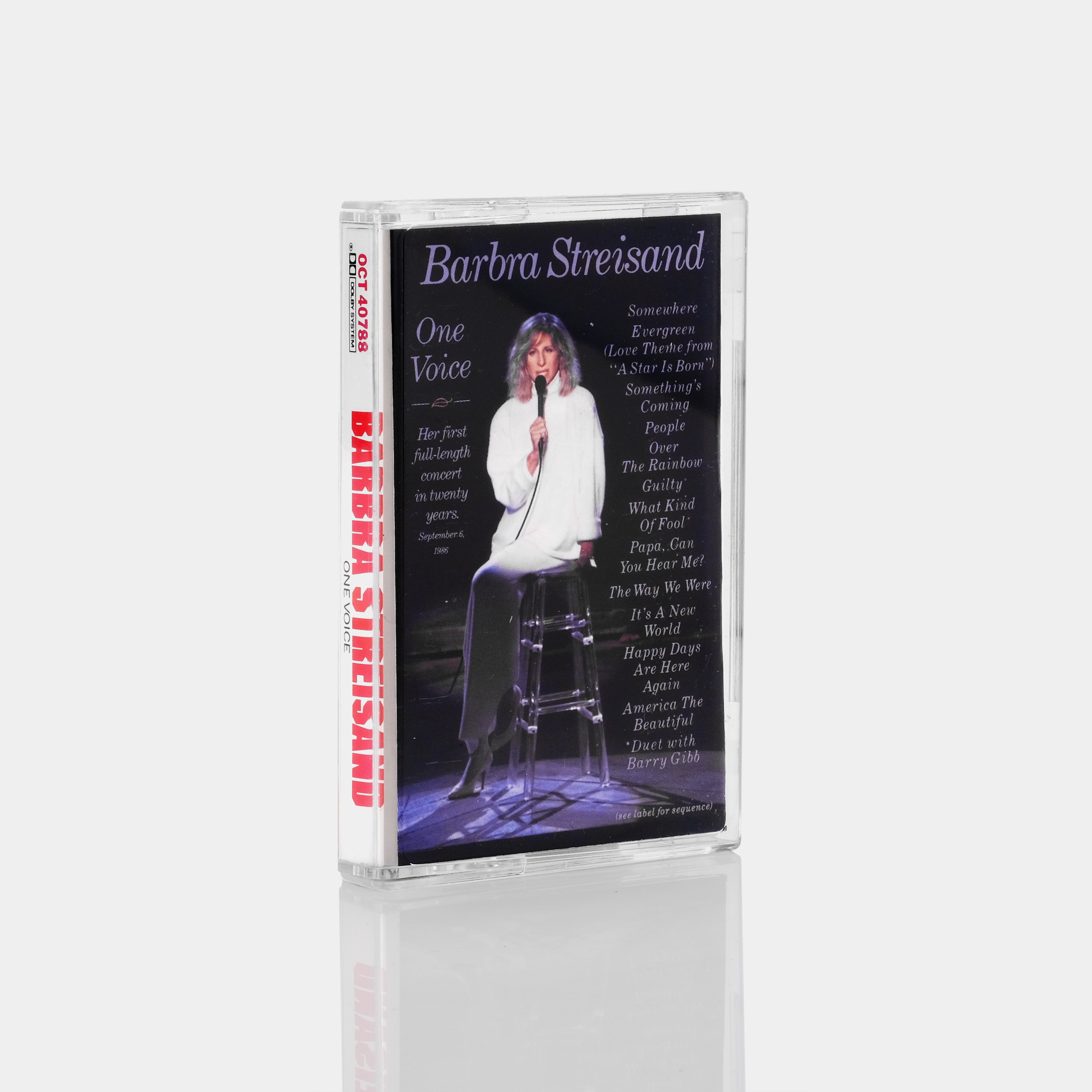 Barbra Streisand One Voice Cassette Tape - Vintage Music Collectible, Classic Album for Audiophiles & Music Lovers - Perfect for Retro Music Players, Car Stereo & Nostalgic Gift Giving
