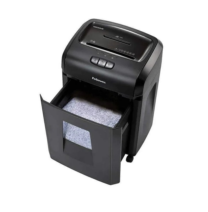 Fellowes Microshred 1800MC 18-Sheet Cross-Cut Paper Shredder - High Security Office Document Destroyer for Home & Business Use