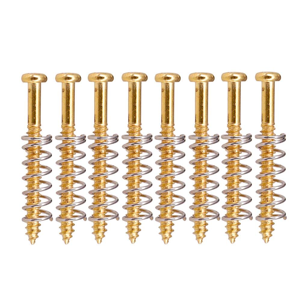 Premium Gold Electric Bass Guitar Pickups with Adjustable Height Screws & Springs - Perfect for Professional Musicians & Recording Studios