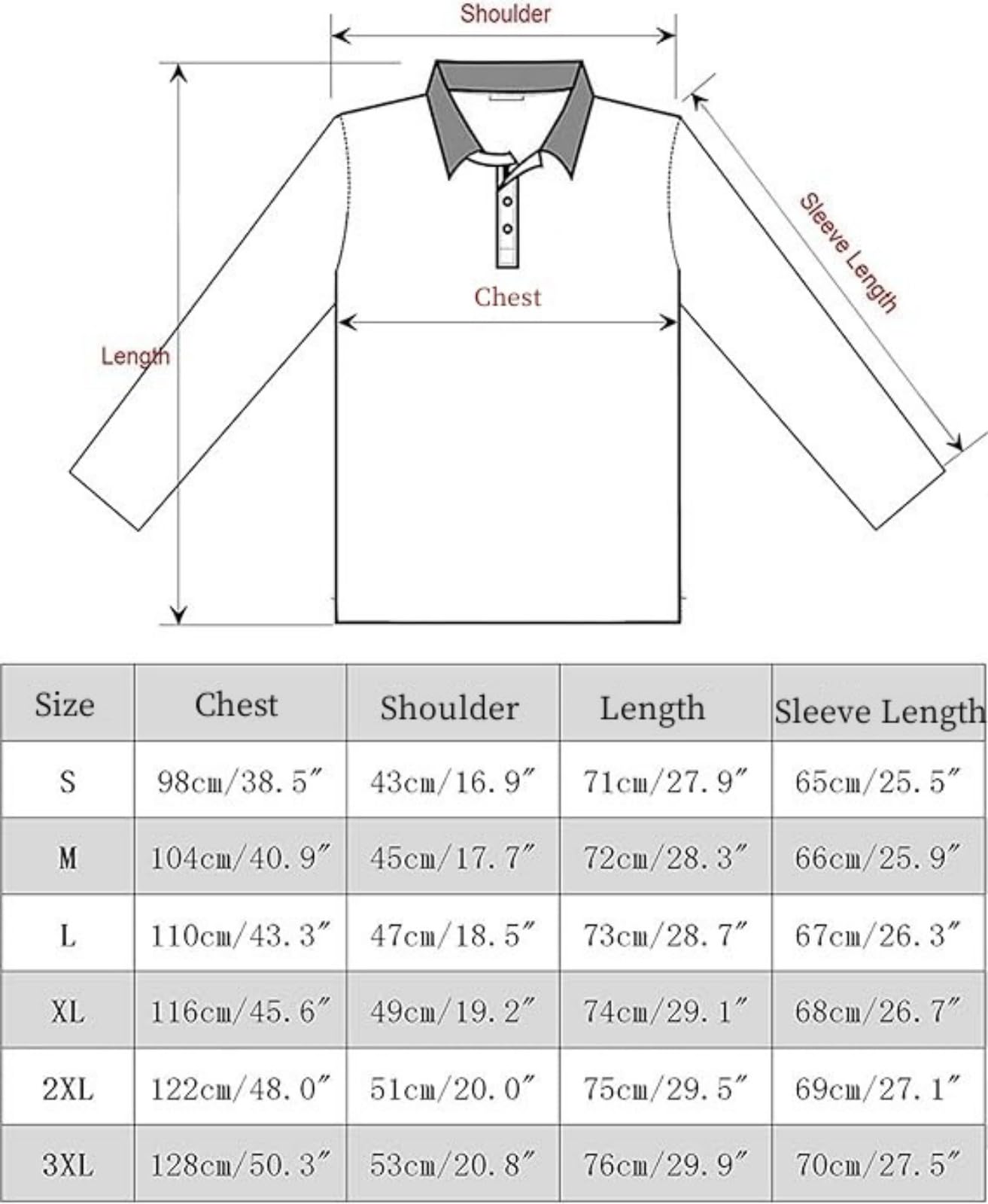 YCUEUST Men's Long Sleeve Polo Shirt - Plaid Collar Cotton Casual T-Shirt for Business, Work & Outdoor Activities | Comfortable & Stylish Office Wear