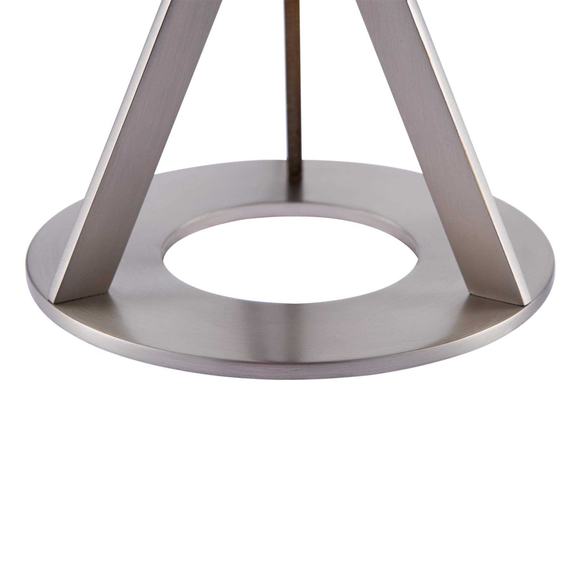 Aria Table Lamps with Nickle Brass Finish - Modern Bedside Lighting for Bedroom, Living Room & Office Decor