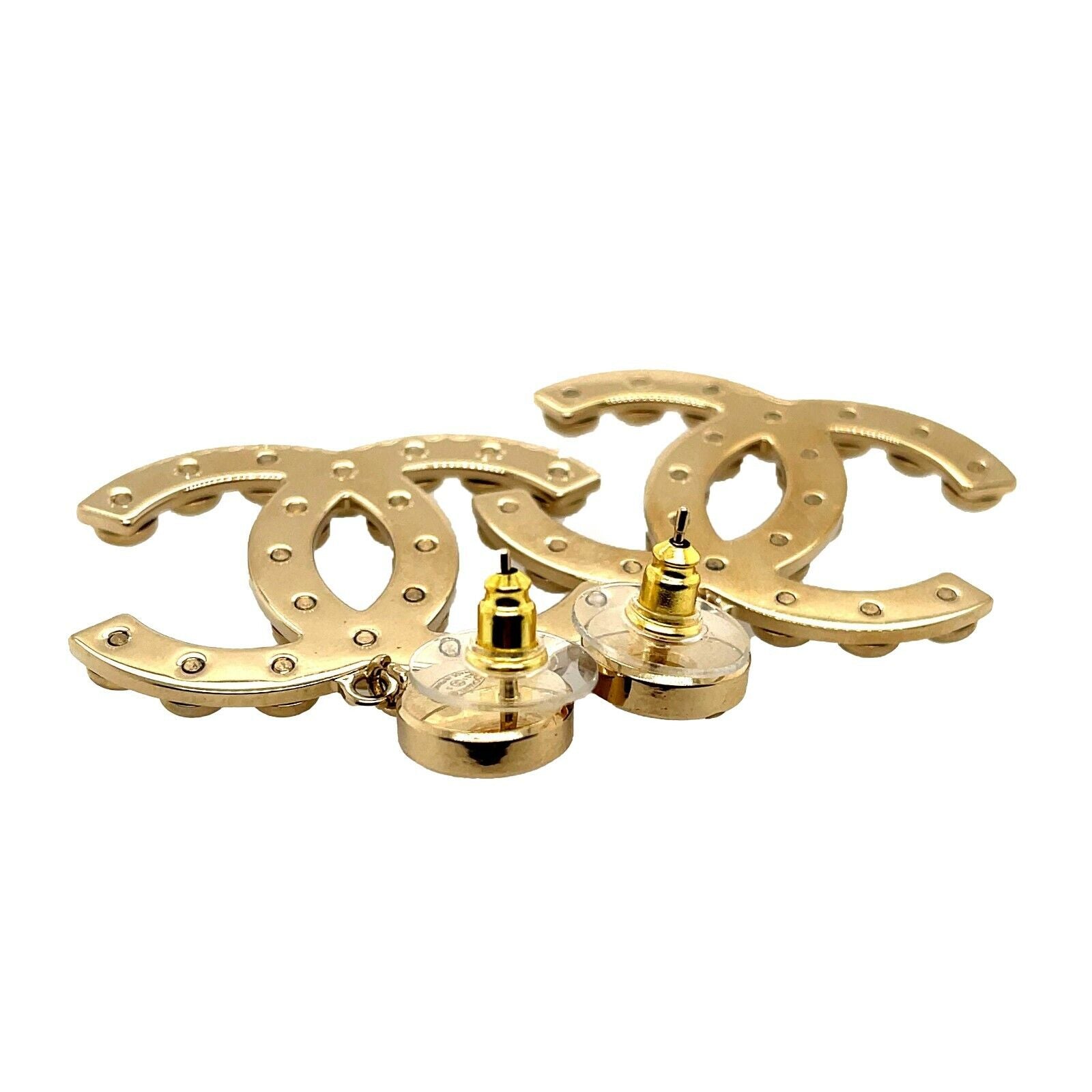 CHANEL A21 S Dangle Drop Pearl CC Logo Gold Earrings for Women - Luxury Fashion Jewelry for Parties, Weddings & Special Occasions
