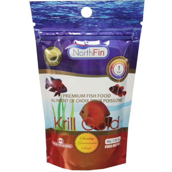 NorthFin Krill Gold Premium Fish Food - High Protein & Omega-3 Rich Tropical & Marine Fish Flakes - Perfect for Aquarium, Pond & Saltwater Fish Nutrition