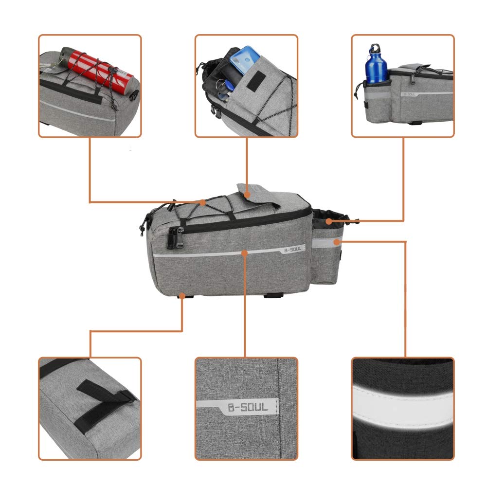 **Insulated Bike Rear Rack Bag - Waterproof Bike Trunk Cooler Bag for Warm or Cold Items | MTB Pannier Bag for Commuting, Camping & Outdoor Adventures**