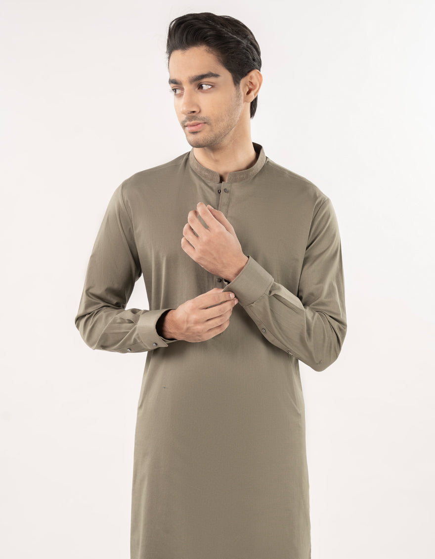 Premium Blended Green Shalwar Kameez by J. Junaid Jamshed - Traditional Pakistani Outfit for Men, Women & Kids - Perfect for Eid, Weddings & Cultural Events