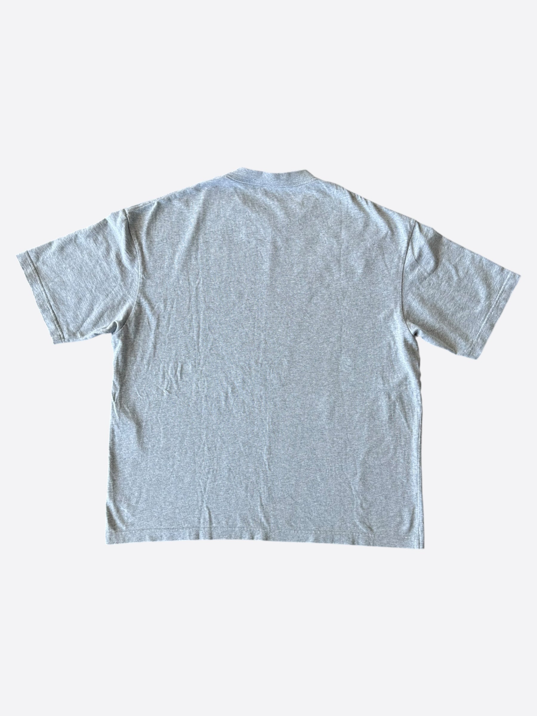 Balenciaga Grey & White London Logo T-Shirt for Men - Stylish Cotton Streetwear Tee for Casual Outfits & Urban Fashion
