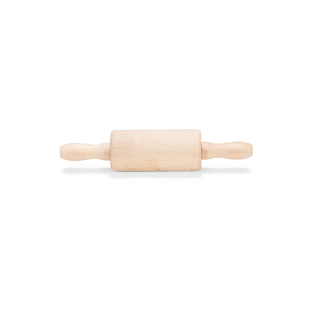 Patisse Mini Rolling Pin for Baking - Perfect for Pastry, Dough & Fondant - Brown Wooden Baking Tool for Cookies, Pie Crust & Cake Decorating - Ideal for Home Bakers & Professional Chefs