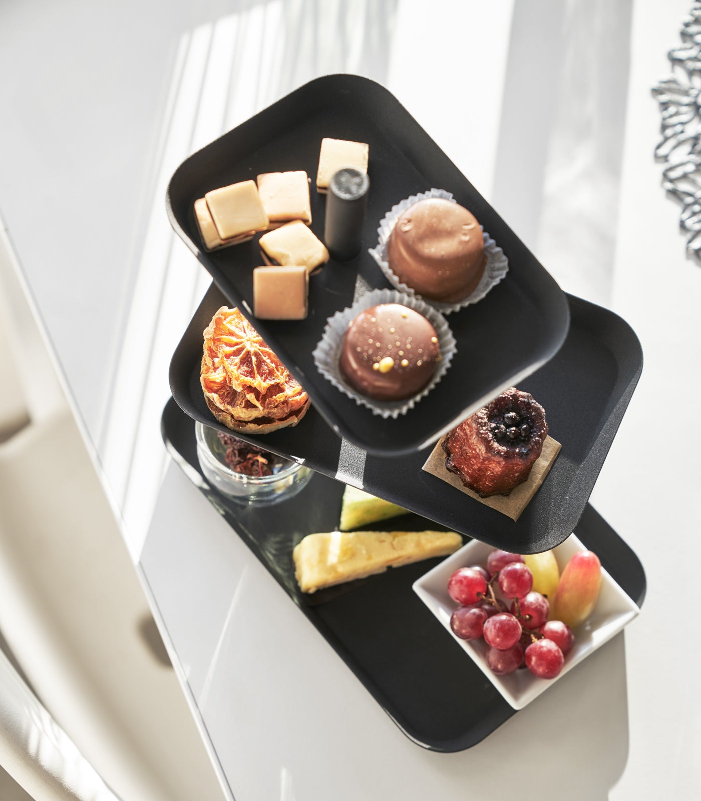 Stainless Steel Serving Stand - Elegant & Durable Food Display Tray for Parties, Buffets, and Home Entertaining