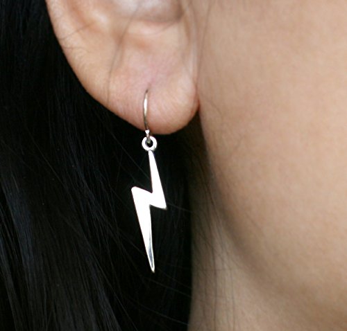 Sterling Silver Lightning Bolt Earrings for Women - Dainty Hypoallergenic Stud Earrings - Perfect for Everyday Wear, Gifts & Special Occasions