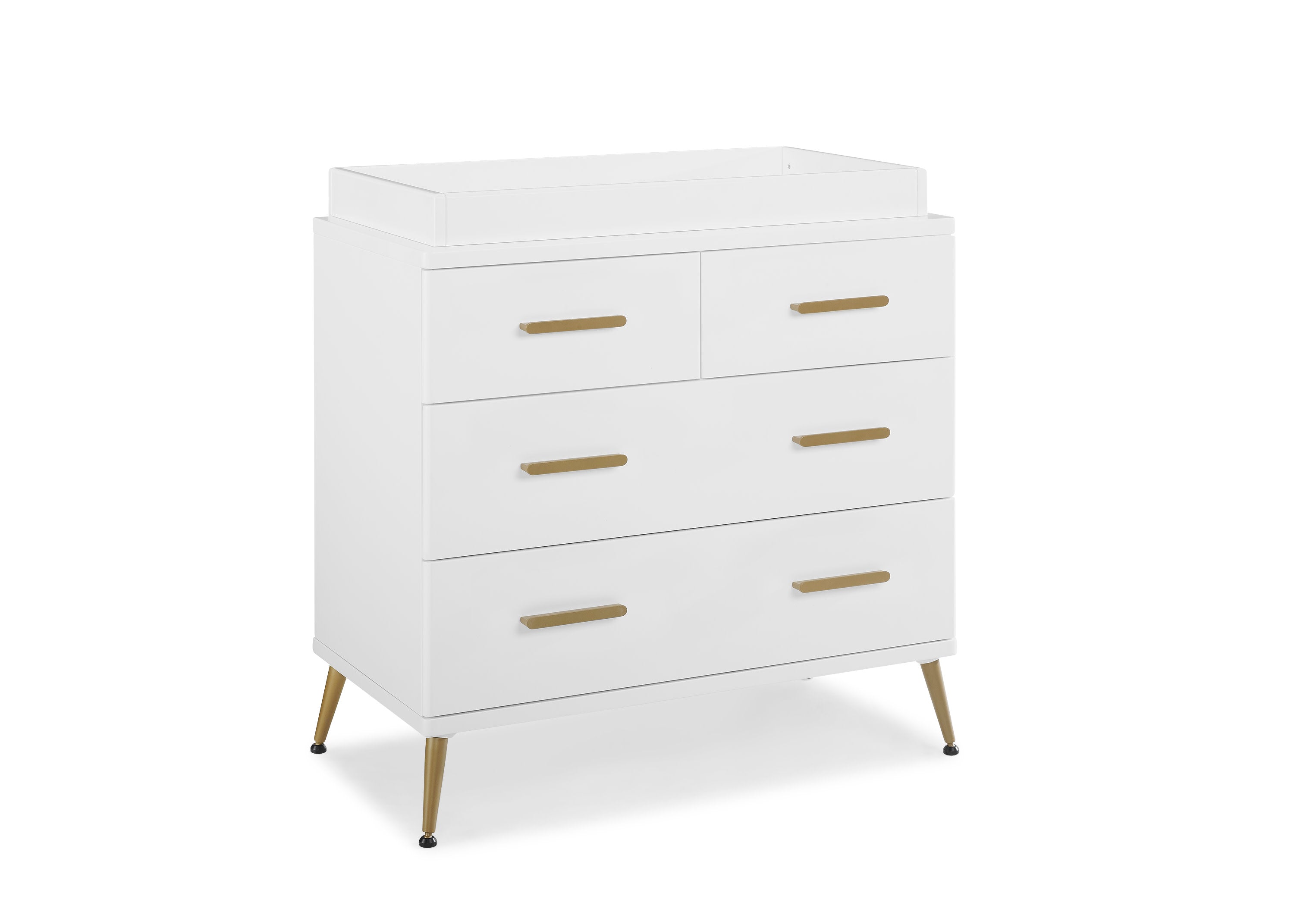 Sloane 4-Drawer Baby Dresser with Changing Table Top - Nursery Storage Solution for Diapers, Clothes & Essentials | Perfect for Newborns & Toddlers