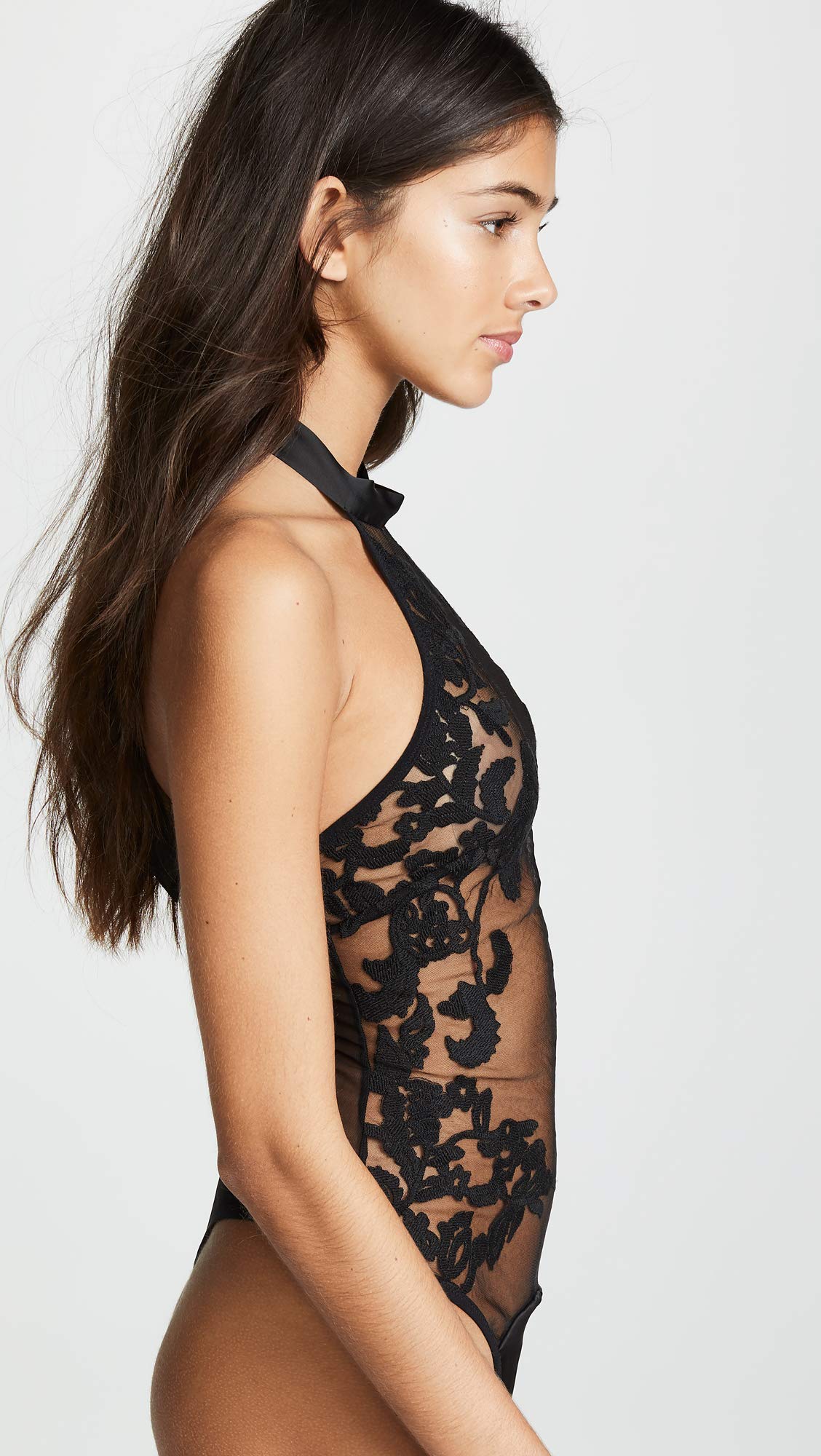 Thistle & Spire Women's Cornelia Lace Thong Bodysuit - Sexy Lingerie for Date Night & Boudoir Photography