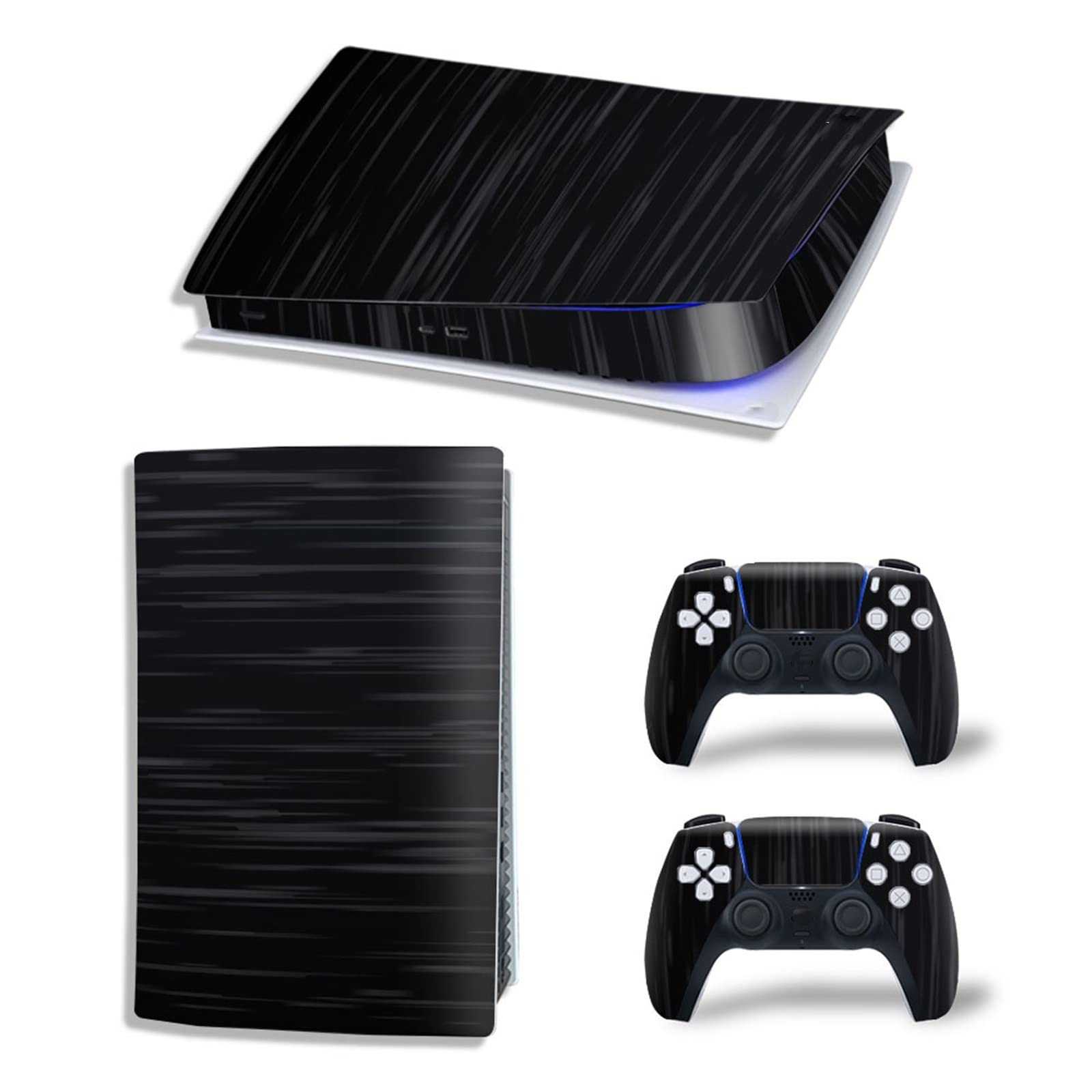 Anime Console Vinyl Wrap for PS5 Digital Edition - Scratch-Resistant, Bubble-Free, Durable 2 Controller Decal with Anti-Scratch Protection - Perfect for Gaming Setups & Anime Fans Decor