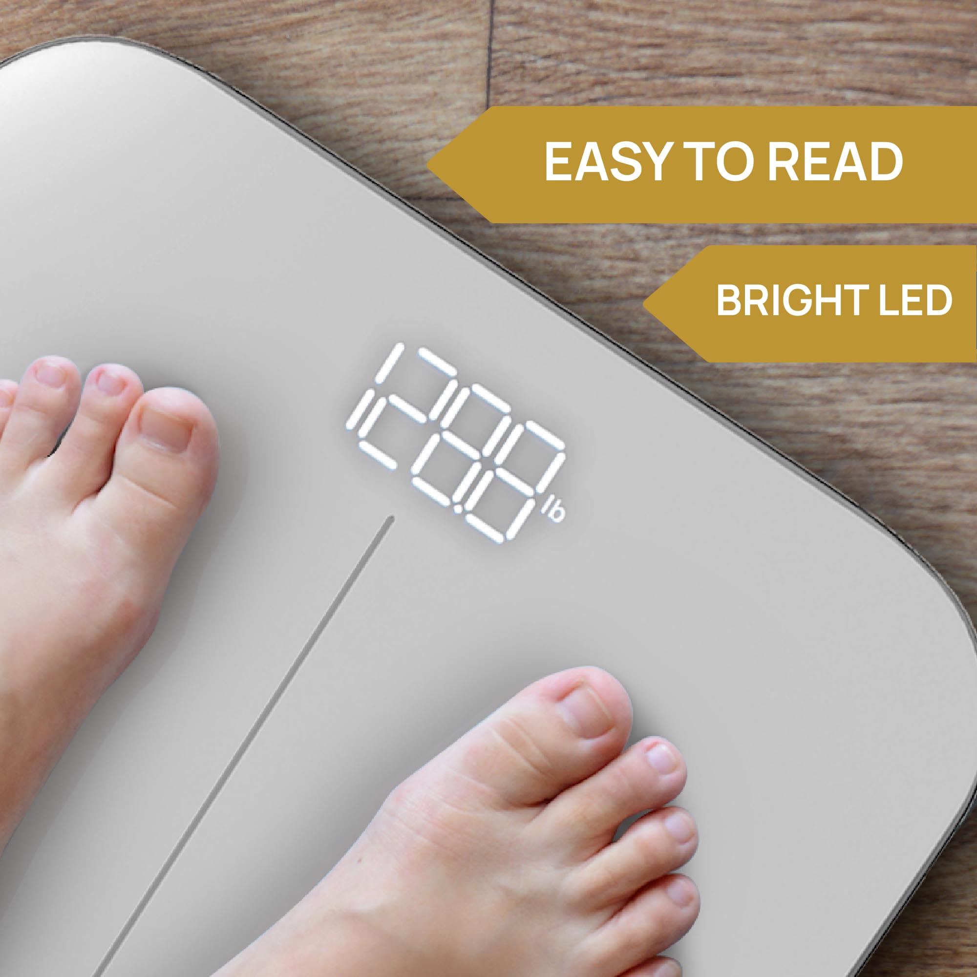 INEVIFIT Digital Bathroom Scale & Kitchen Scale Bundle - Smart Body Composition Analyzer & Nutrition Tracking with Batteries Included | Perfect for Home Fitness & Healthy Cooking