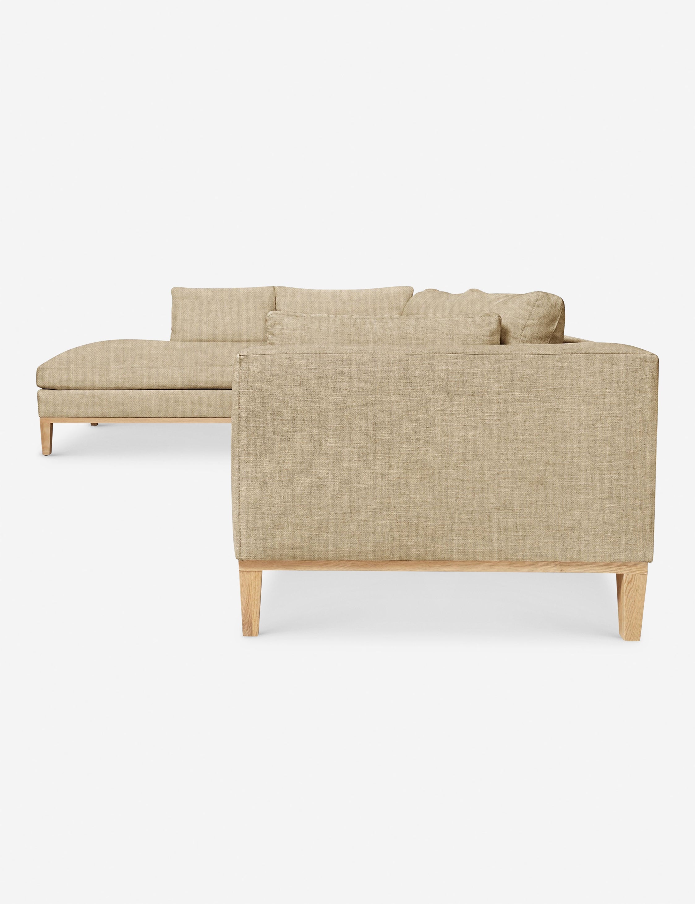Charleston Sectional Sofa - Modern L-Shaped Couch with Reversible Chaise, Soft Fabric Upholstery for Living Room, Family Room & Home Theater