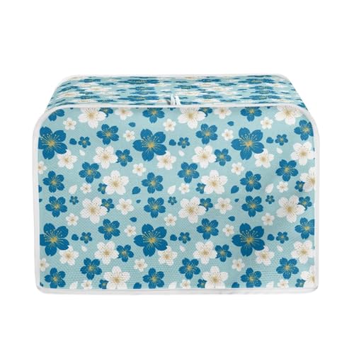 White Blue Cherry Blossom
