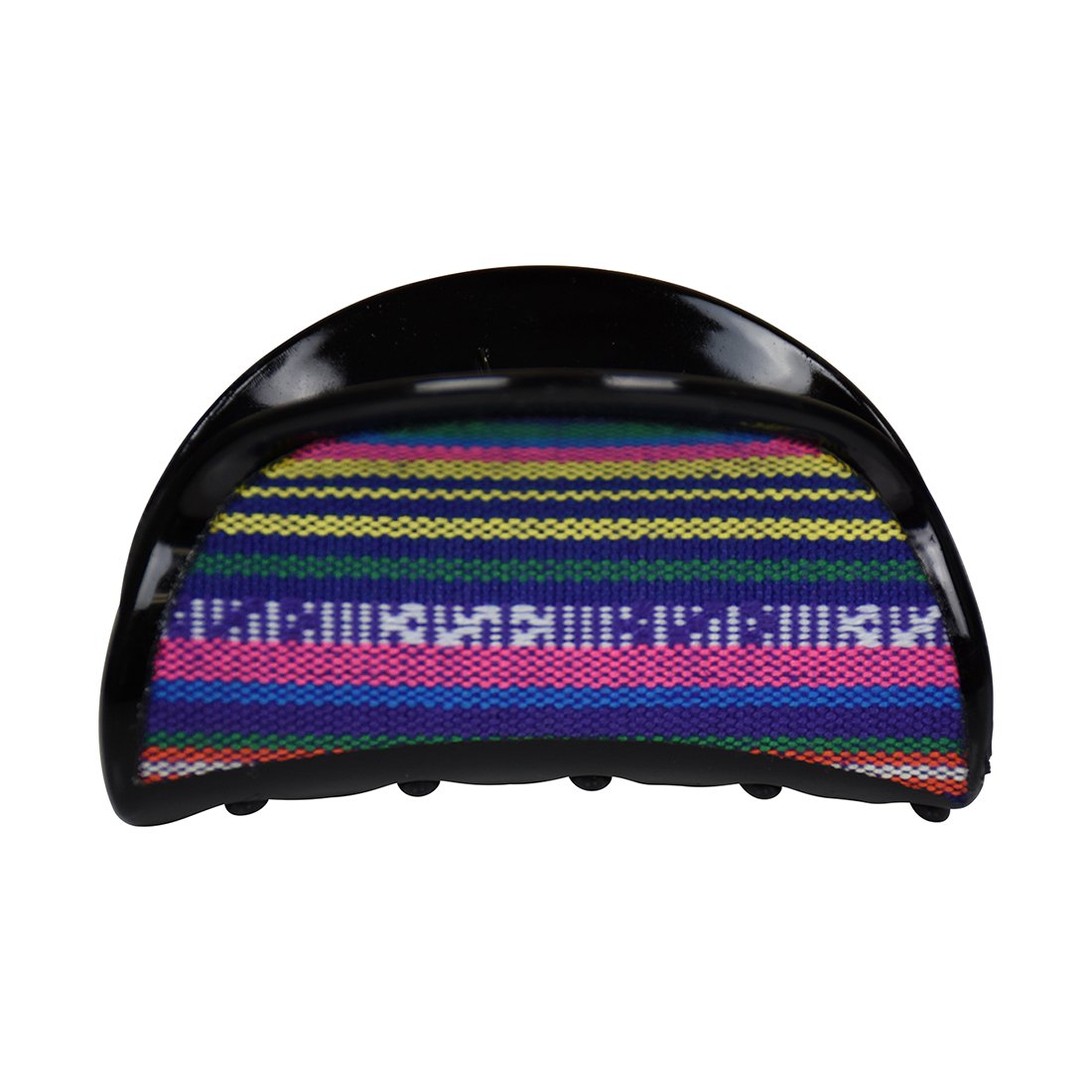 3.25 Inch Woven Jaw Clip Hair Claw for Women - Blue, Perfect for Ponytails, Buns, and Everyday Hairstyles