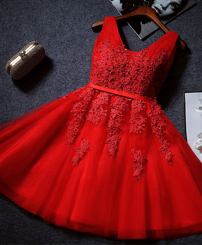 Elegant A-Line Tulle Lace Short Prom Dress for Homecoming, Party, and Special Occasions - Perfect for Dances, Graduation, and Formal Events