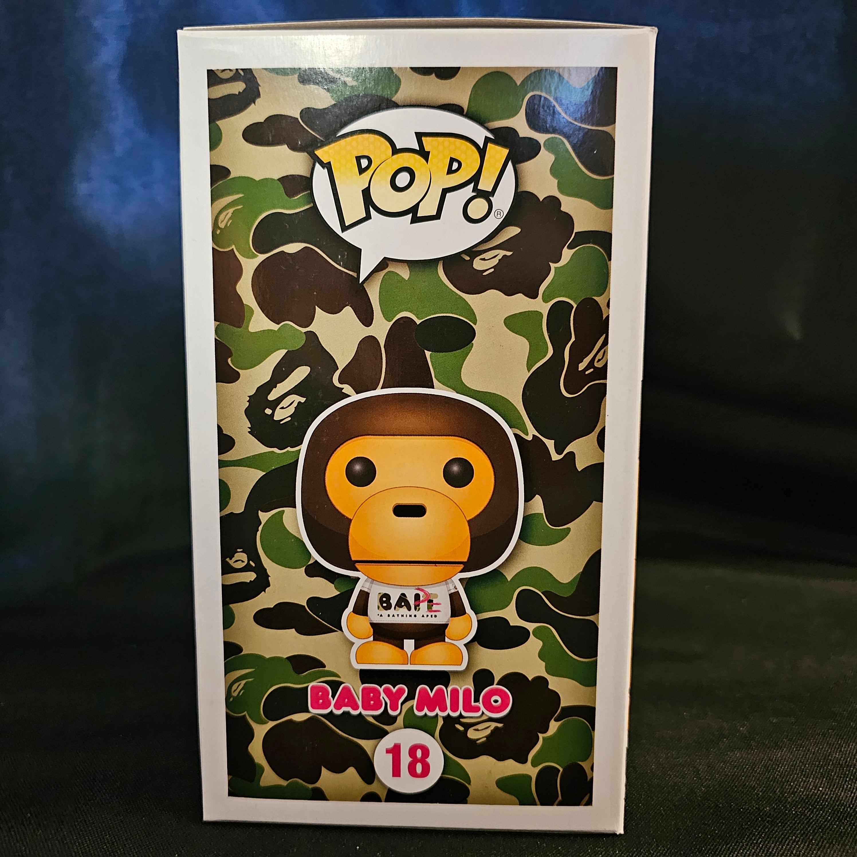Exclusive BAPE Flocked Baby Milo Pop! Vinyl Figure - Bait Limited Edition Collectible [18] - Perfect for Anime Fans, Streetwear Enthusiasts, and Pop Culture Collectors