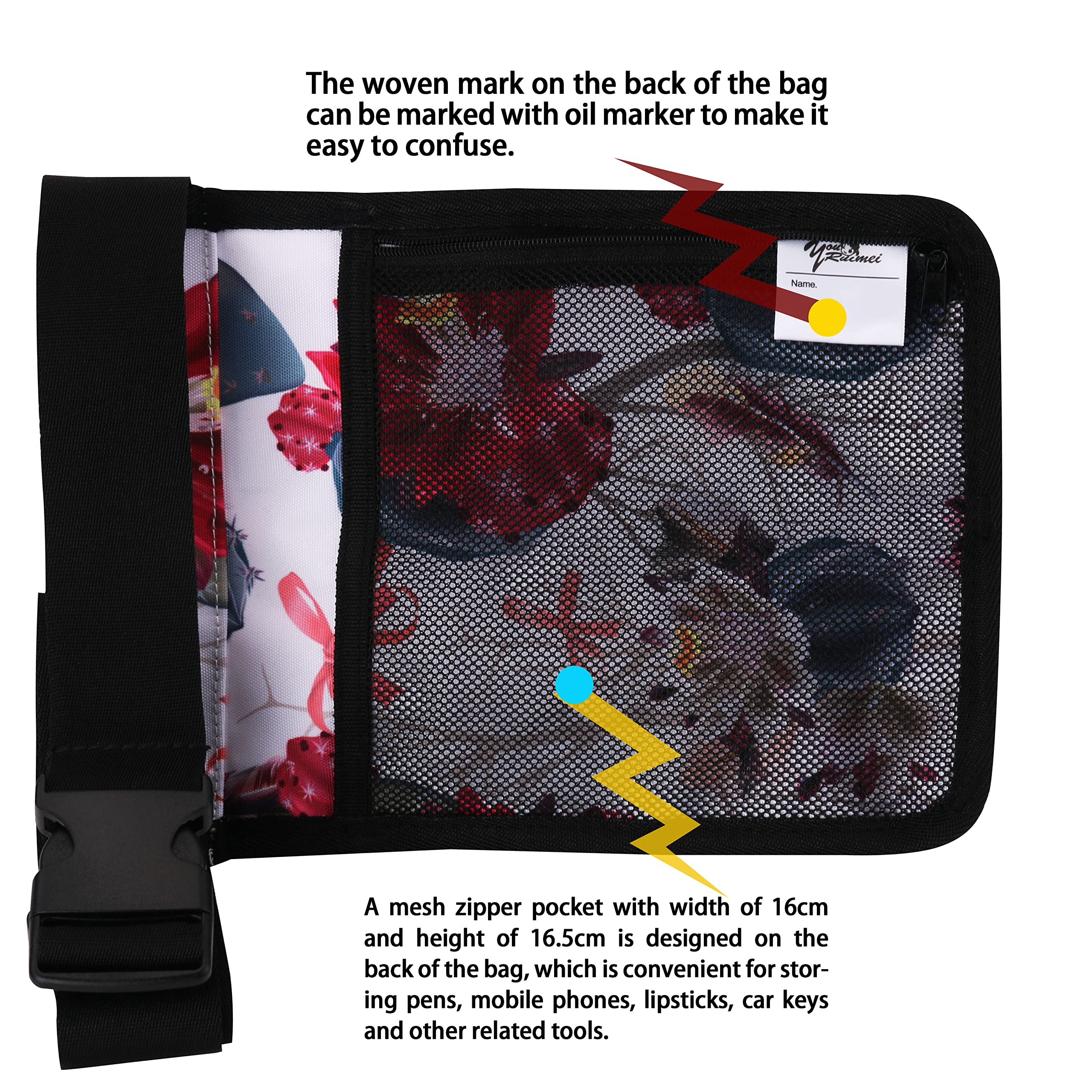 Professional Massage Bottle Bag & Holster for Therapists - Flower Design, Holds Massage Lotion & Oil - Perfect for Spa, Salon, and Home Massage Therapy Sessions