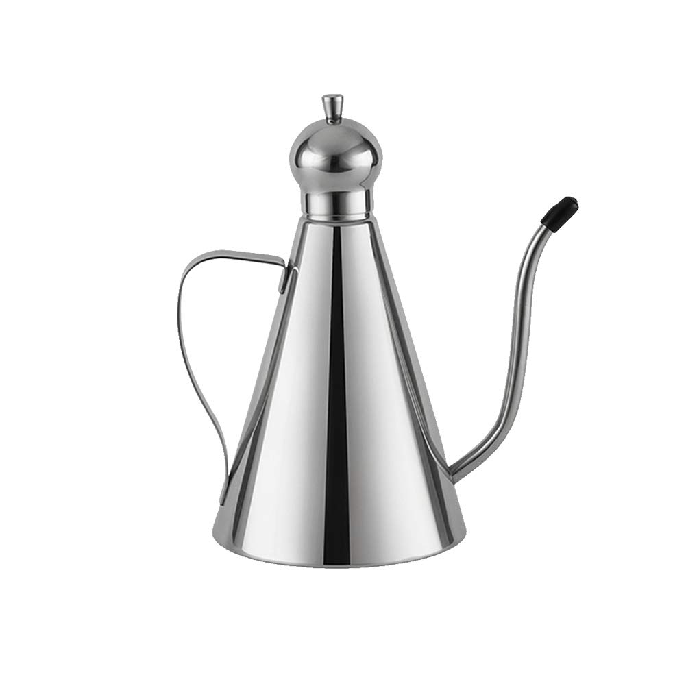 Premium Stainless Steel Olive Oil Dispenser Bottle - 350ml Leakproof Kitchen Oil Drizzler for Cooking & Salad Dressing - Perfect for Home, Restaurant & Gourmet Use