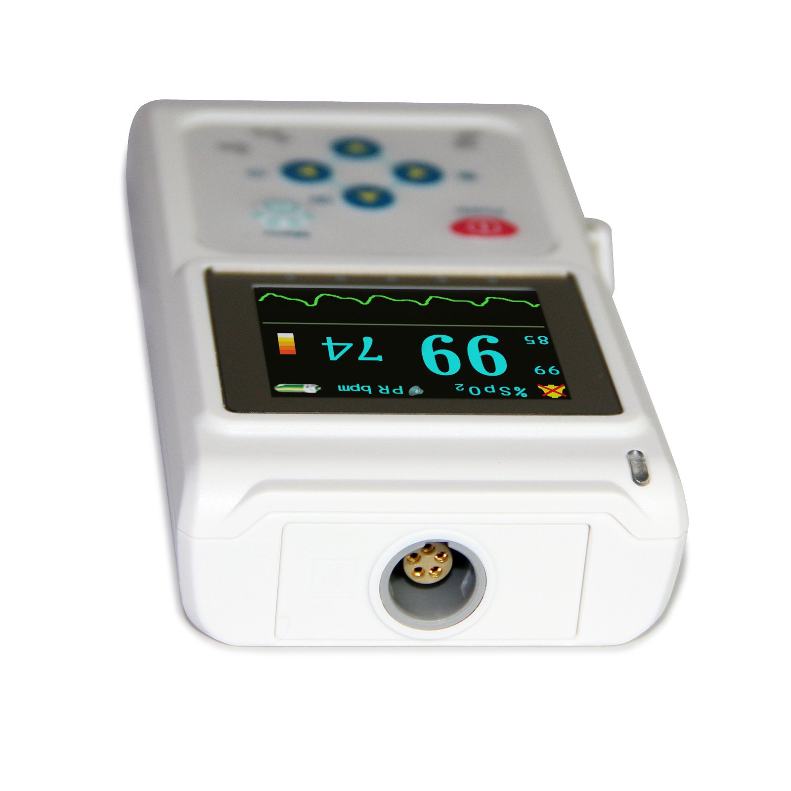 CONTEC CMS60D-VET Veterinary Pulse Oximeter - Handheld SPO2 Monitor for Dogs & Cats with Tongue/Ear Probe - Measures Pulse Rate & Oxygen Saturation - Ideal for Pet Clinics, Home Care & Emergency Use