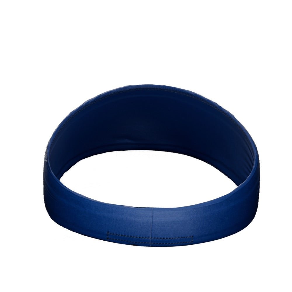 Blue Headband for Women & Men - Soft Stretchy Wide Head Wrap for Sports, Workouts, Yoga & Everyday Use
