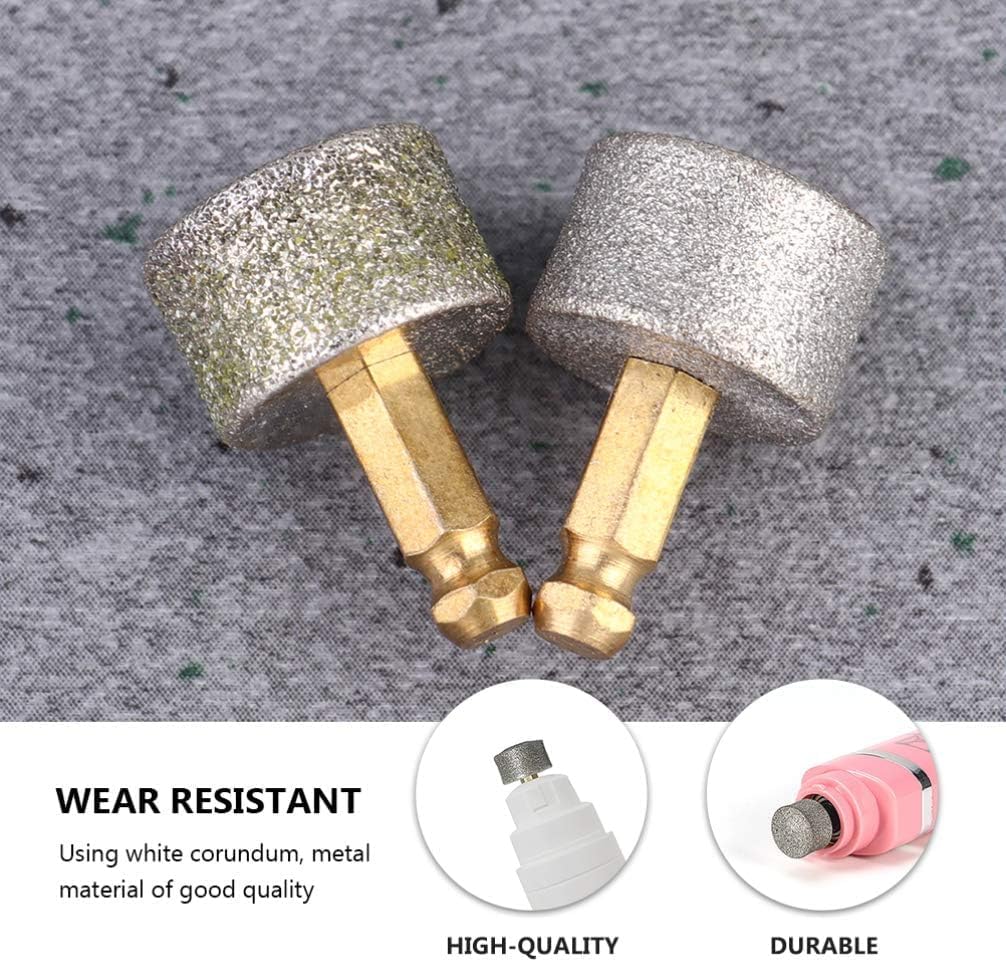 Bonve Pet Nail Grinder Wheels for Dogs & Cats - 2PCS Diamond Tip Nail File Wheels (1 Coarse & 1 Fine Grit) - Safe & Gentle Nail Trimming for Small & Large Pets - Perfect for Home Grooming & Professional Use