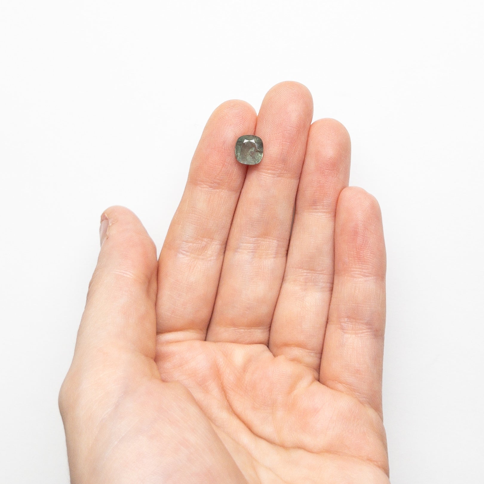 2.58ct Cushion Cut Blue Sapphire Gemstone - 7.43x7.09x5.40mm Natural Loose Sapphire for Jewelry Making, Engagement Rings & Necklaces