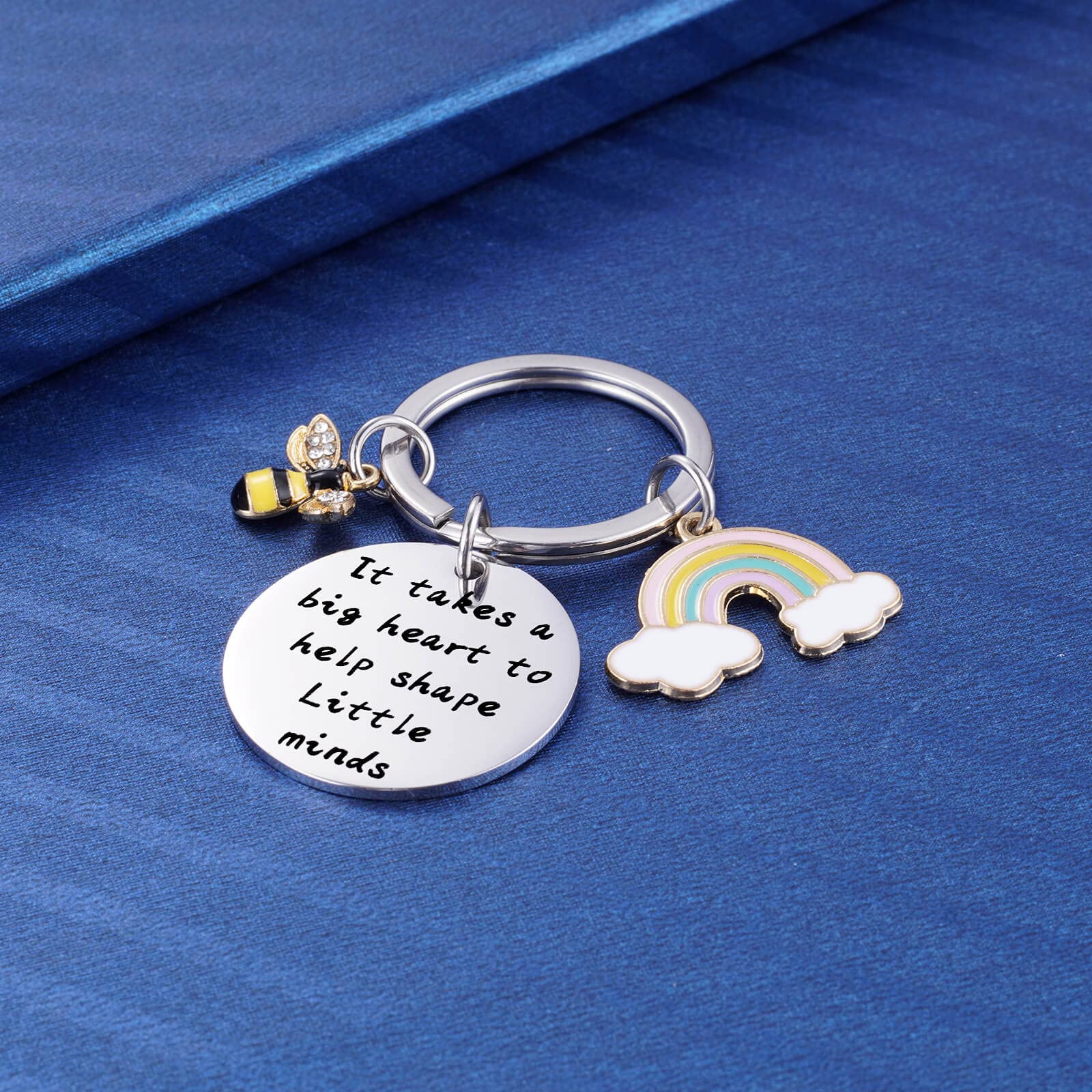 Teacher Appreciation Keychain Gifts - Best Retirement & Thank You Present for Teachers (Women & Men) - End of Term Keyring - Perfect for Teacher's Day, Retirement Parties & School Gifts