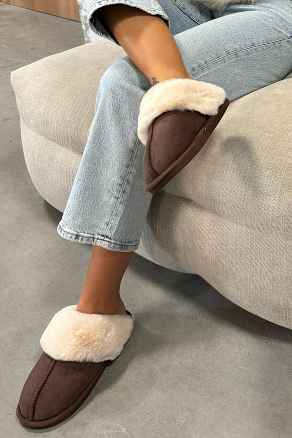 Cozy Plush Cotton Slippers for Women & Men - Soft Indoor House Shoes with Non-Slip Sole - Perfect for Winter, Home, Office and Hotel Use