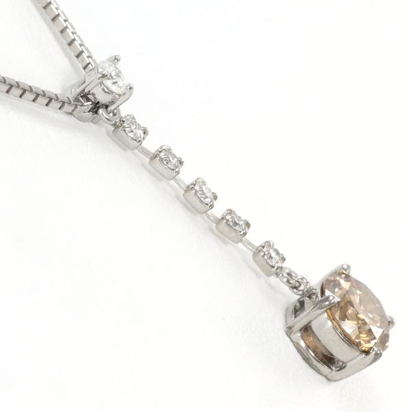 18K White Gold Brown Diamond Necklace for Women - Elegant & Luxurious Jewelry Gift for Anniversary, Birthday & Special Occasions
