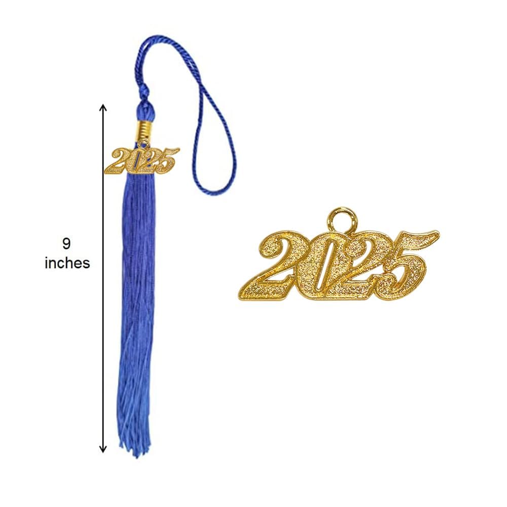 2025 Graduation Cap Tassel with Year Charm - Happy Secret Graduation Accessories for High School & College Ceremonies - Perfect for 2025 Graduates, Commencement Decor & Photo Props