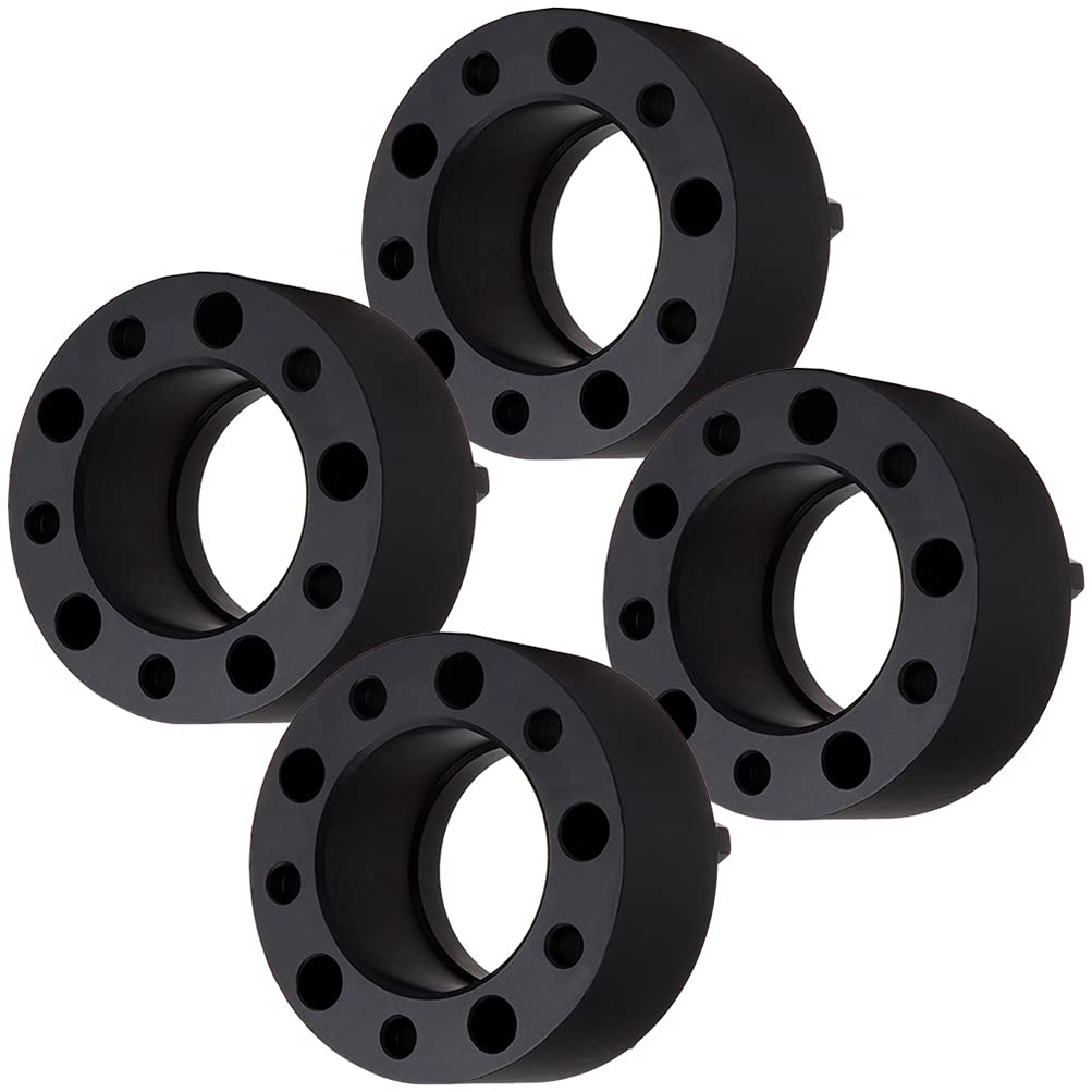 4Pcs Black Wheel Spacers 3 Inch 5x150 (5x5.9) 14x1.5 110mm Hubcentric - Compatible with Toyota Sequoia 2008-2016 & Tundra 2007-2016 - Enhance Stance & Clearance for Off-Roading & Custom Wheels