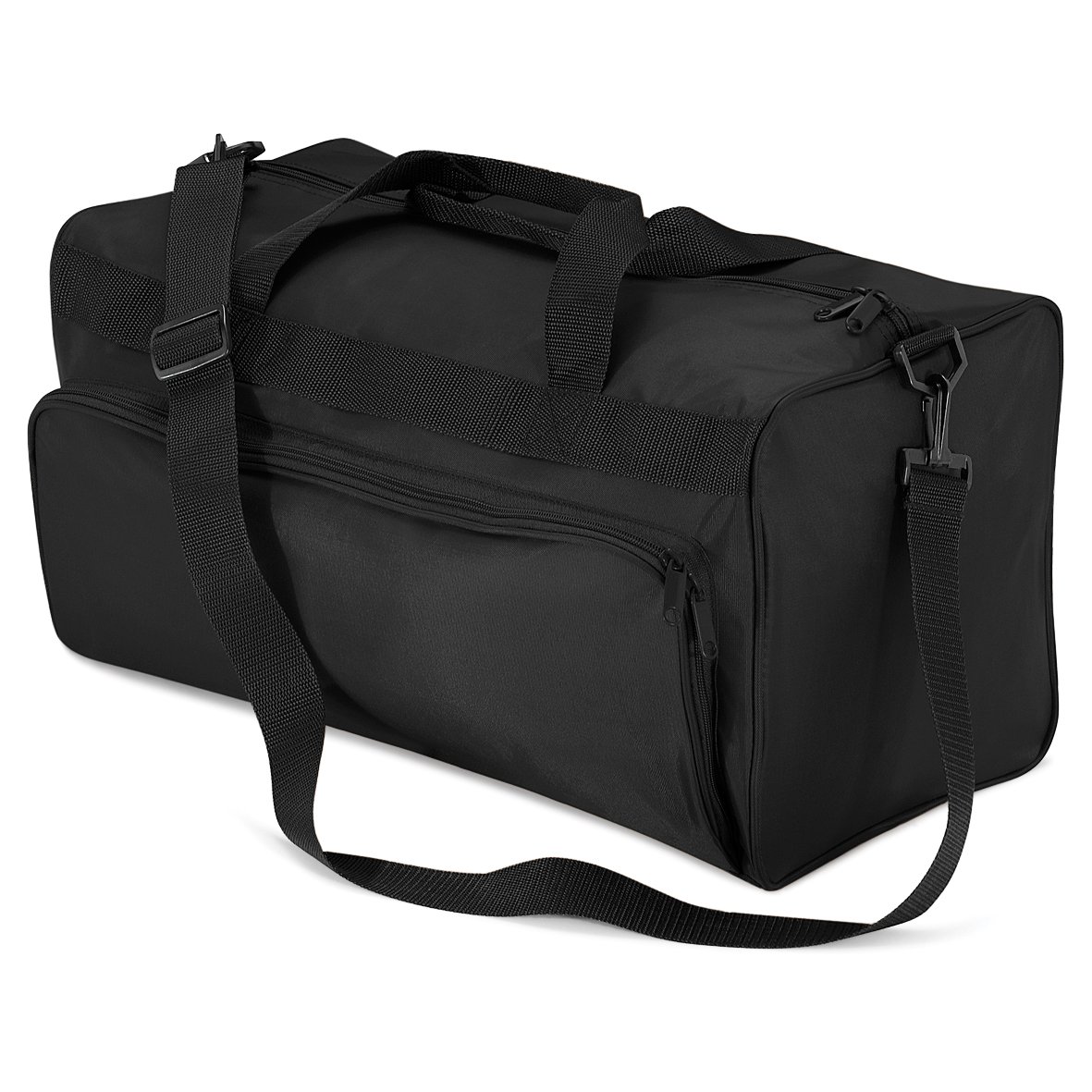 Quadra Duffel Holdall Travel Bag - 34L Black Carry-On Luggage for Gym, Sports & Weekend Trips - Durable & Spacious One Size Fits All