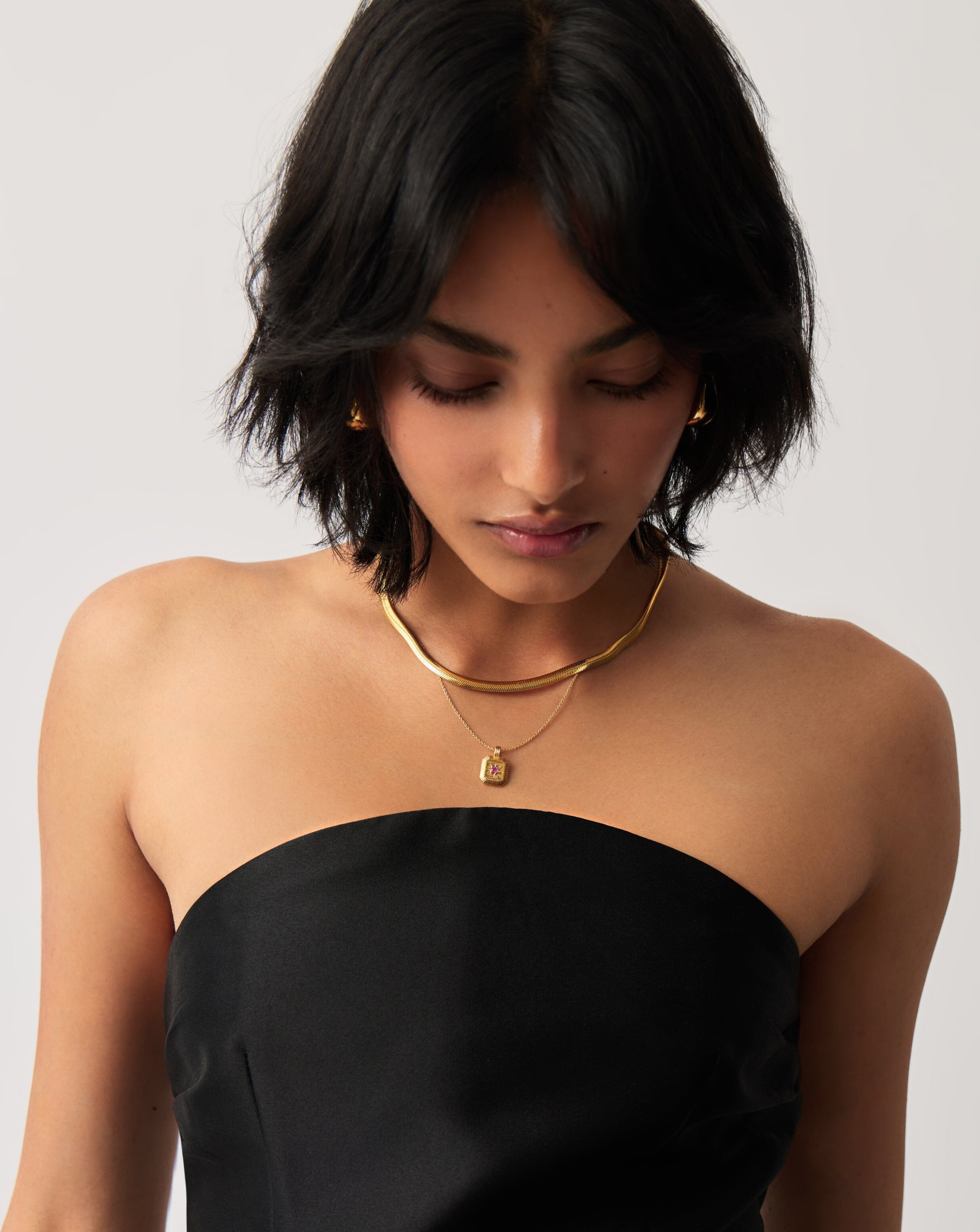 October Birthstone Pendant Necklace - 18k Gold Vermeil with Genuine Pink Tourmaline | Elegant Jewelry Gift for Women, Birthday, Anniversary & Special Occasions