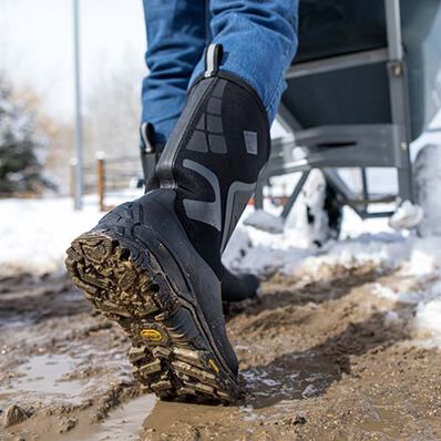 Apex Pro Vibram Arctic Grip All Terrain Hiking Boots for Men - Waterproof Winter Snow Boots with Anti-Slip Sole for Outdoor Trekking & Mountain Climbing