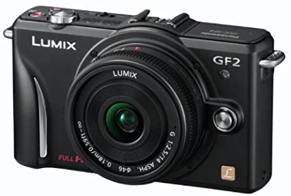 Panasonic Lumix DMC GF2 16MP Mirrorless Digital Camera with 14mm f/2.5 Lens (Black) - Compact Travel & Street Photography for Bloggers & Vloggers