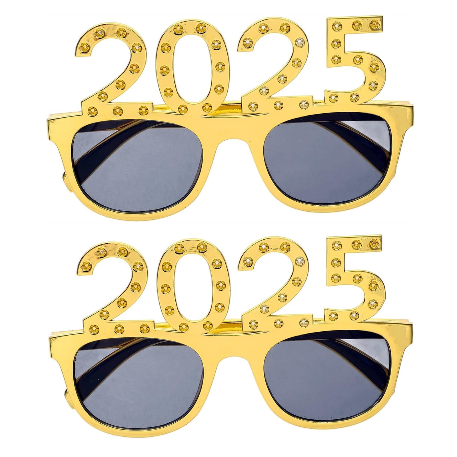 2025 Graduation Sunglasses - 2 Pack Class of 2025 Eyewear for Graduation Parties, Ceremonies & Photo Props - Perfect for Graduation Gifts, College Celebrations & Yearbook Pictures