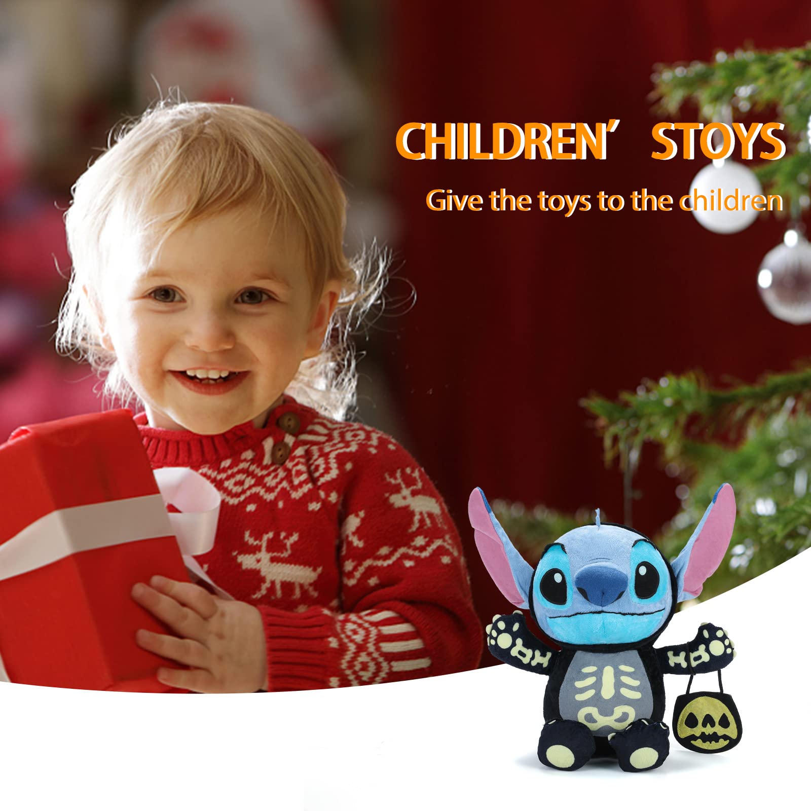 PLURA Stitch Plush Doll - Officially Licensed Stuffed Animal Toy for Kids & Adults (Black & Blue) - Perfect for Christmas, Birthdays, Gifts & Disney Collections