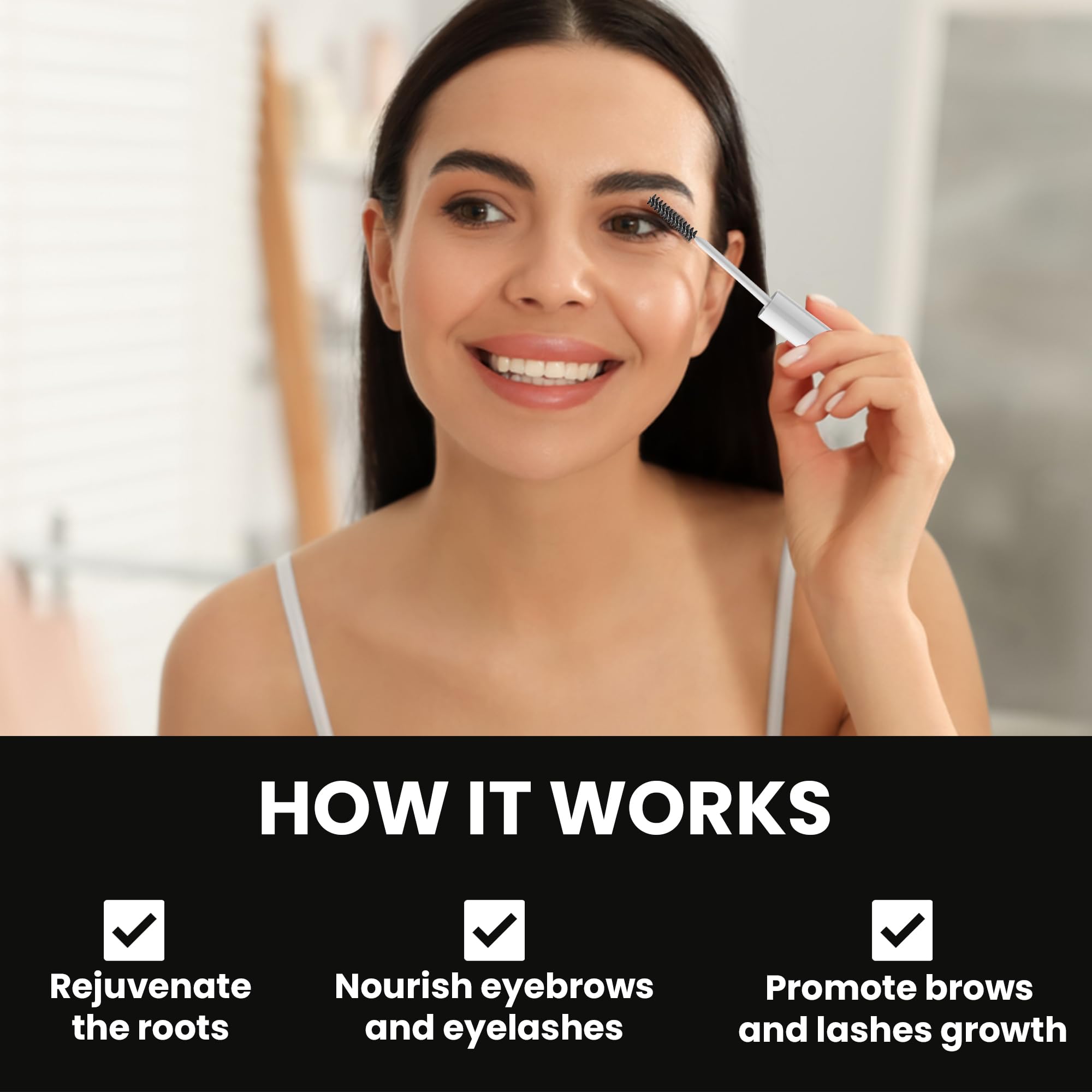Rawls Eyelash & Eyebrow Growth Serum - Natural Formula with Almond Oil, Castor Oil & Vitamin E for Thicker, Fuller Lashes & Brows | Sulfate & Paraben Free | 5ml | Perfect for Nighttime Care & Daily Lash Enhancement