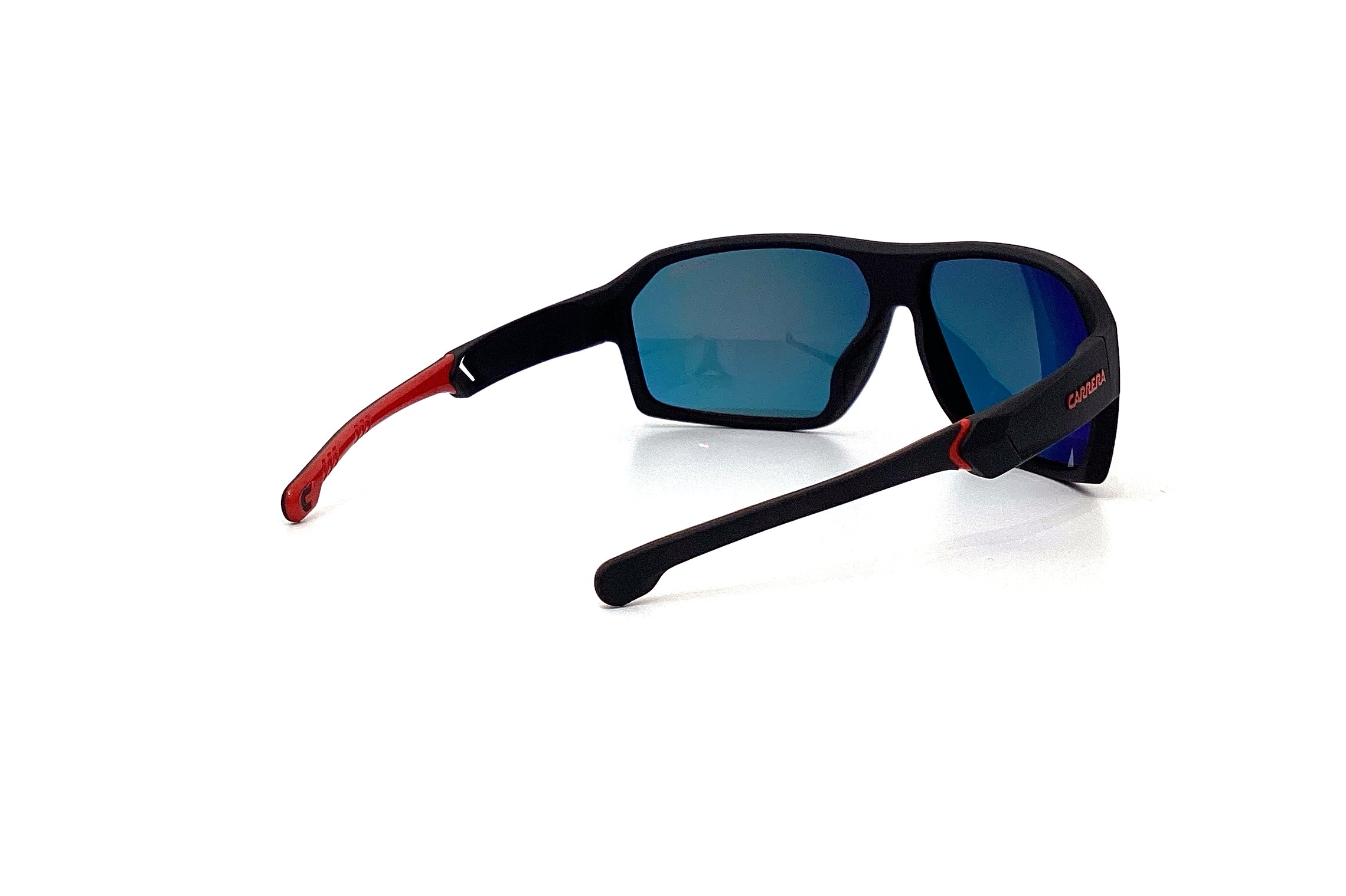 Carrera 020/S Sunglasses - Black & Red Aviator Style for Men & Women - Perfect for Driving, Outdoor Sports & Fashion Accessories